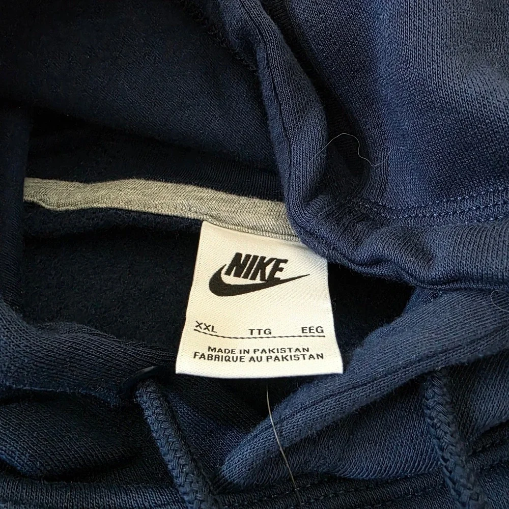 Nike Mens Sportswear Club Fleece Hoodie Midnight Navy Blue XXL 611457-410 NWT